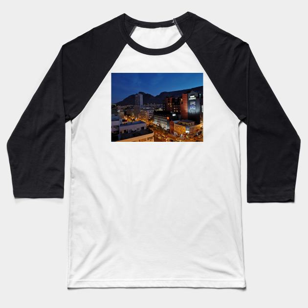 Cape Town City View Baseball T-Shirt by GRKiT